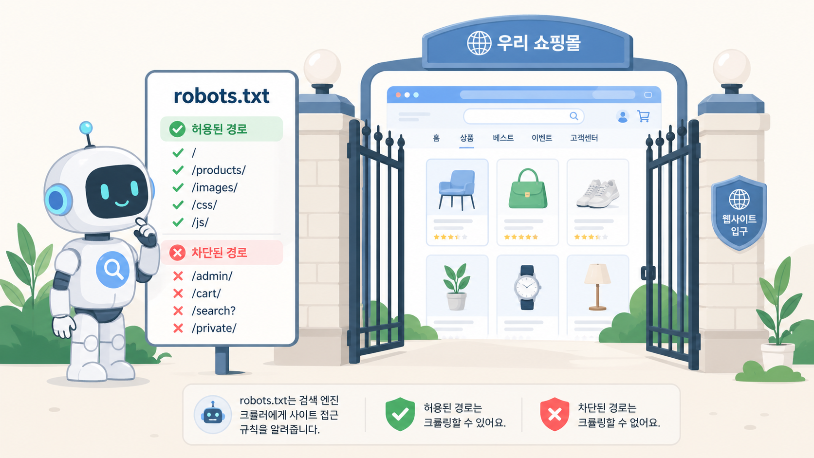 봇에게 문을 열어주는 법 다이어그램